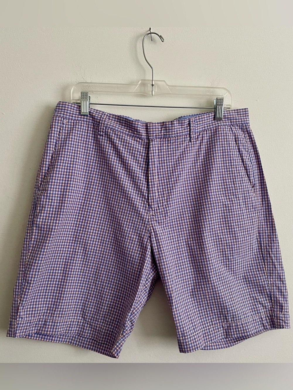 🫒 J. Crew Checked Flat-Front Shorts 🫒